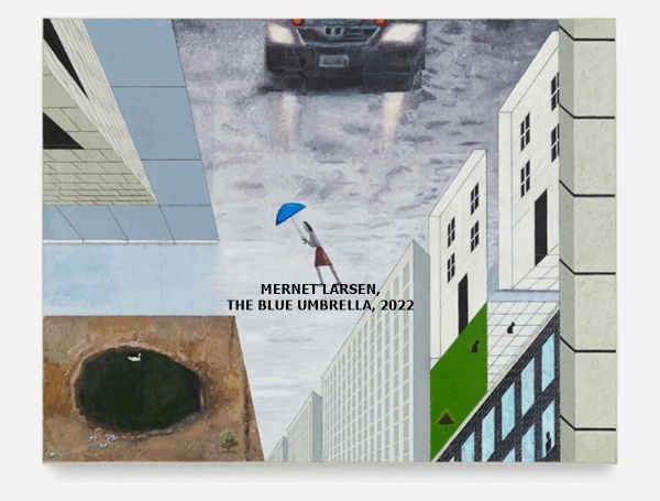 MERNET LARSEN, THE BLUE UMBRELLA, 2022