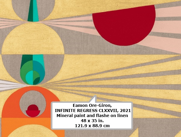 Eamon Ore-Giron, INFINITE REGRESS CLXXVII, 2021
Mineral paint and flashe on linen
48 x 35 in.
121.9 x 88.9 cm