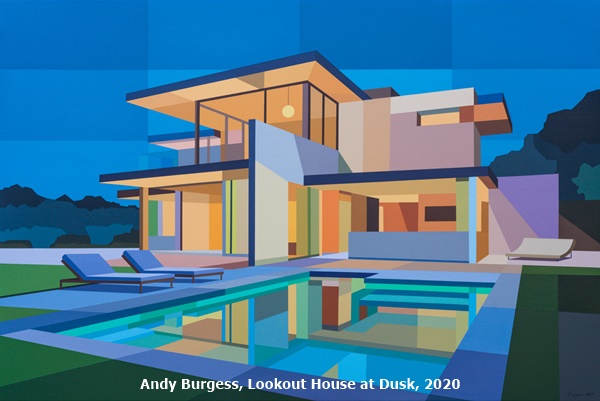 click to enlarge- double click to reduce Andy Burgess, Lookout House at Dusk, 2020