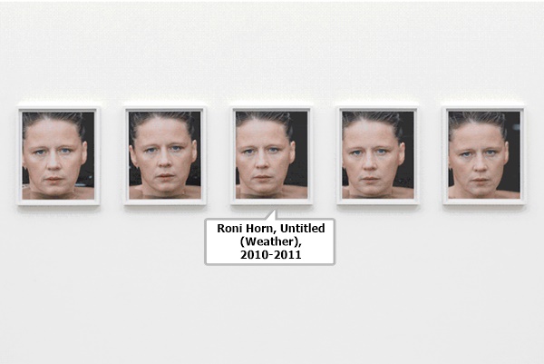 click to enlarge- double click to reduce Roni Horn, Untitled (Weather), 2010-2011