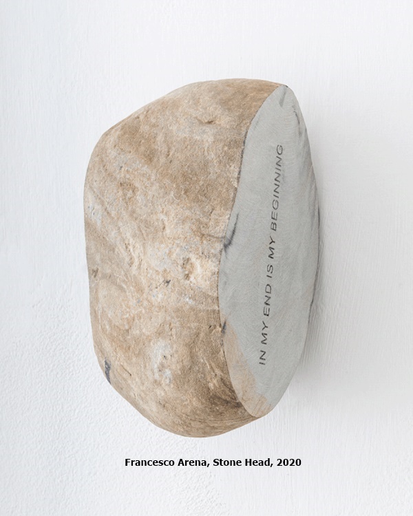 click to enlarge- double click to reduce Francesco Arena, Stone Head, 2020