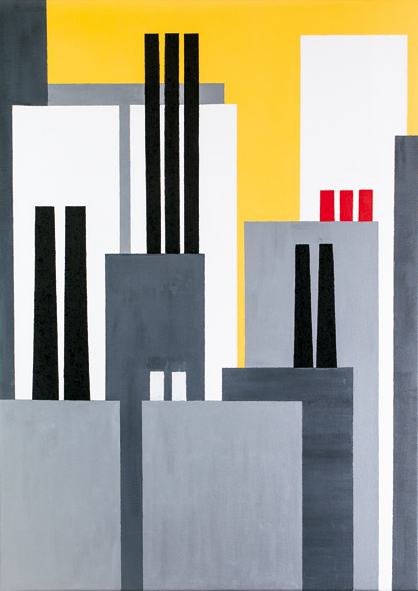 Suburbia, tecnica mista, cm. 60x80 Bob Rontani