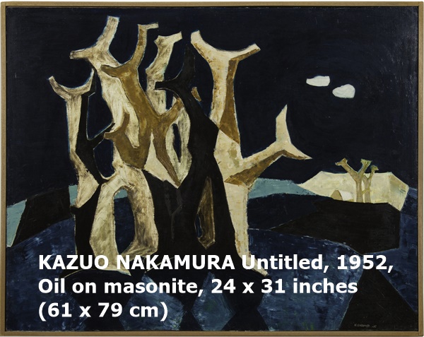 KAZUO NAKAMURA Untitled, 1952, Oil on masonite, 24 x 31 inches (61 x 79 cm)