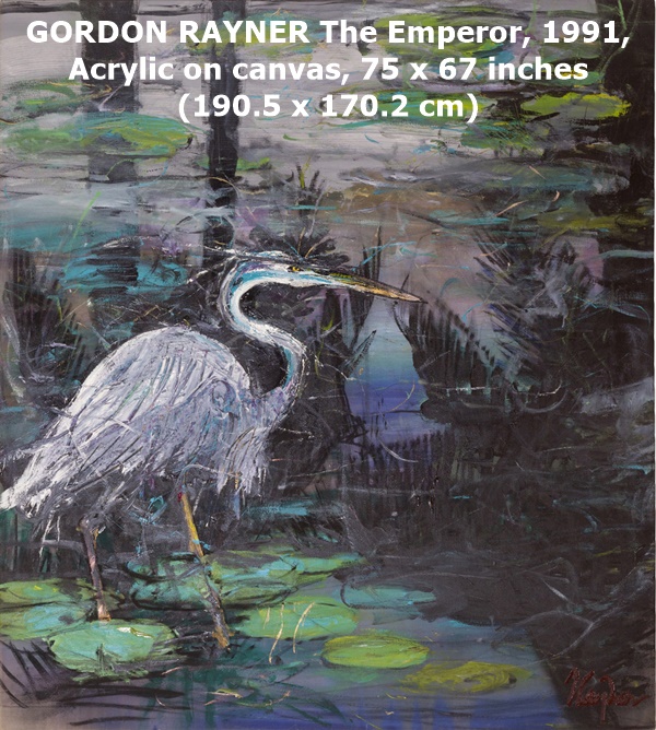 GORDON RAYNER The Emperor, 1991, Acrylic on canvas, 75 x 67 inches (190.5 x 170.2 cm)