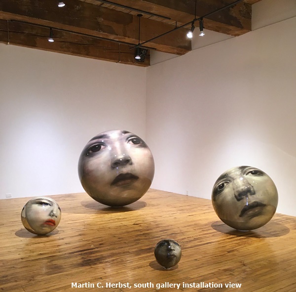 click to enlarge- double click to reduce Martin C. Herbst, south gallery installation view