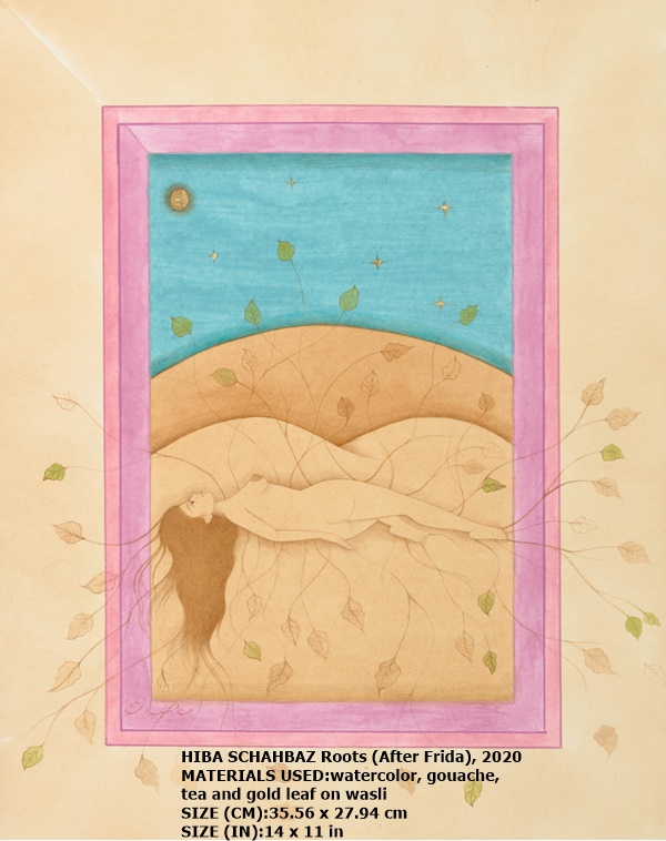 HIBA SCHAHBAZ
Roots (After Frida), 2020