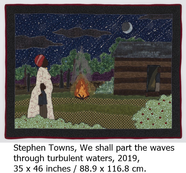 Stephen Towns, We shall part the waves through turbulent waters, 2019, 35 x 46 inches / 88.9 x 116.8 cm.