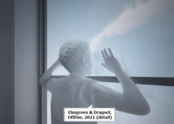 click to enlarge- double click to reduce Elmgreen & Dragset, Offline, 2021 (detail)