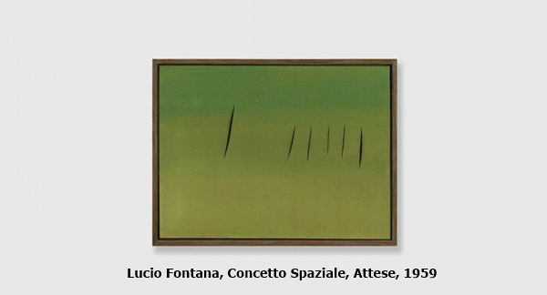 click to enlarge- double click to reduce Lucio Fontana, Concetto Spaziale, Attese, 1959