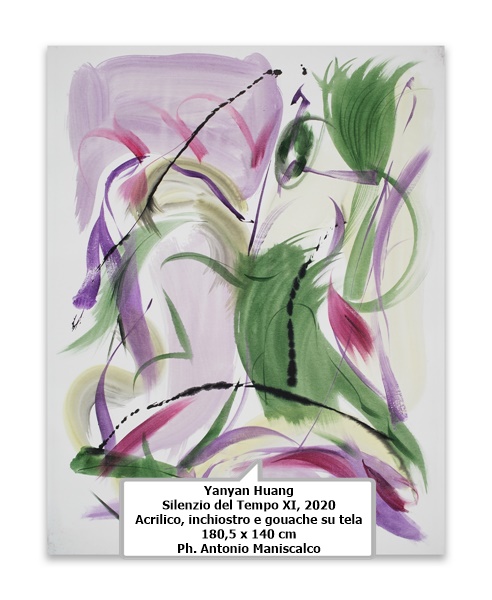 click to enlarge- double click to reduce Yanyan Huang
Silenzio del Tempo XI, 2020
Acrilico, inchiostro e gouache su tela
180,5 x 140 cm
Ph. Antonio Maniscalco
