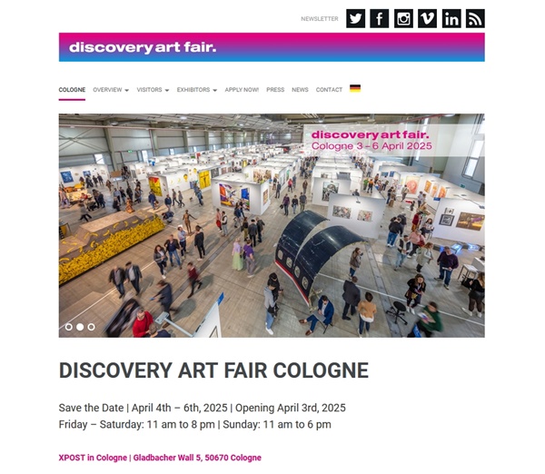 click to enlarge- double click to reduce 44 galleries at discovery art fair Cologne 2025, Cologne GERMANY - April 4 > 6, 2025 @discoveryartfair