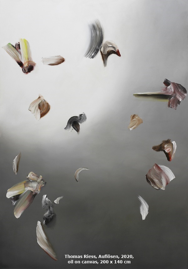 Thomas Riess, Auflösen, 2020, oil on canvas, 200 x 140 cm