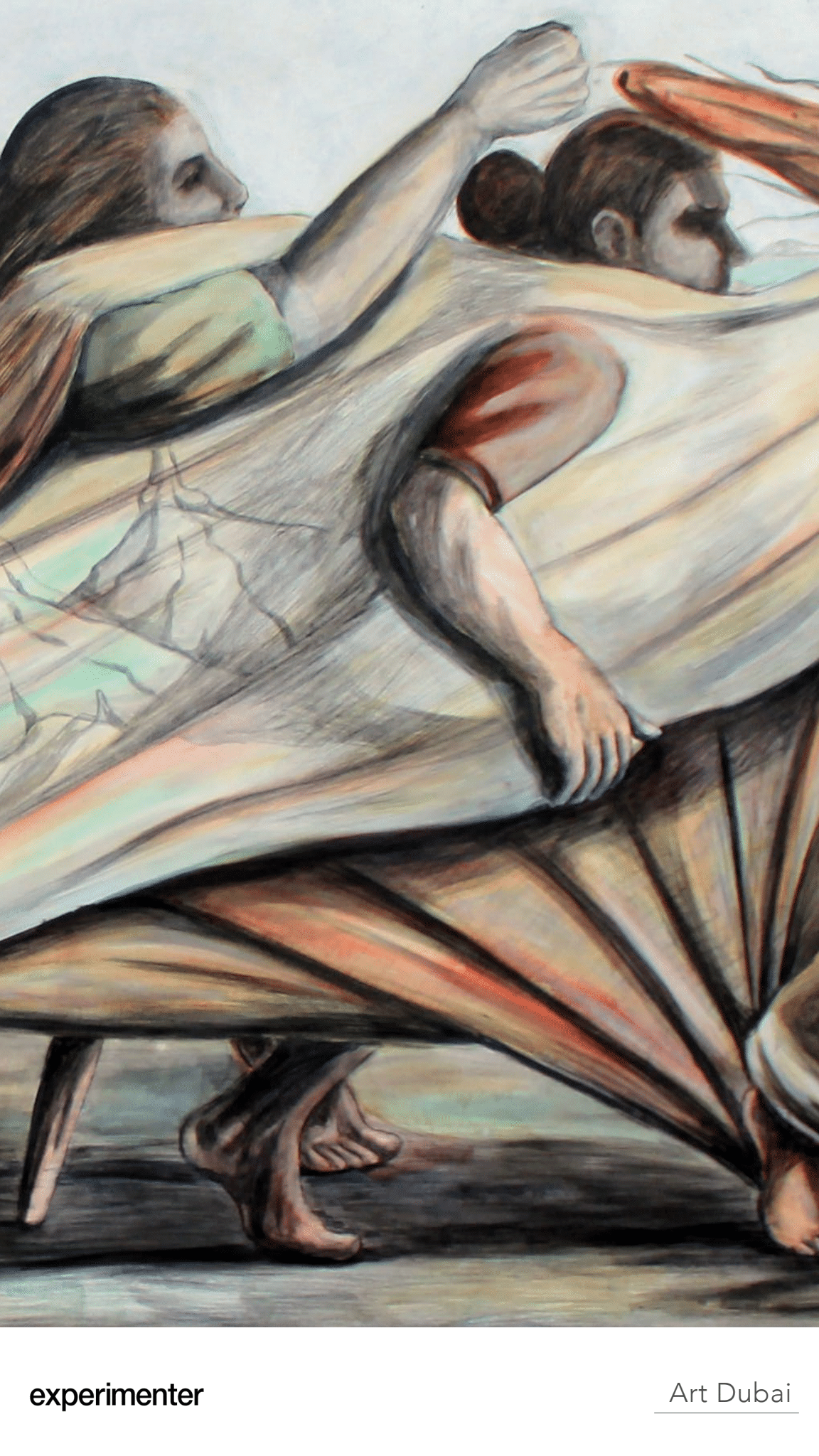 Prabhakar Pachpute
Acrylic, charcoal and pencil on canvas
47 1/4 x 143 1/4 in
120 x 364 cm
2021
(PP074)
Bodies in Protes