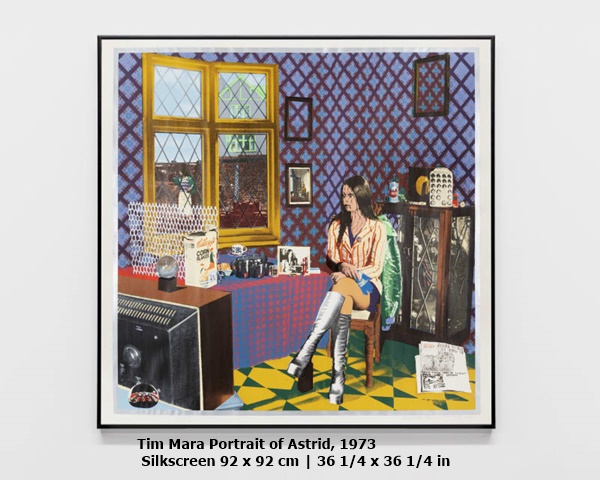 Tim Mara
Portrait of Astrid, 1973
 
Silkscreen
92 x 92 cm | 36 1/4 x 36 1/4 in