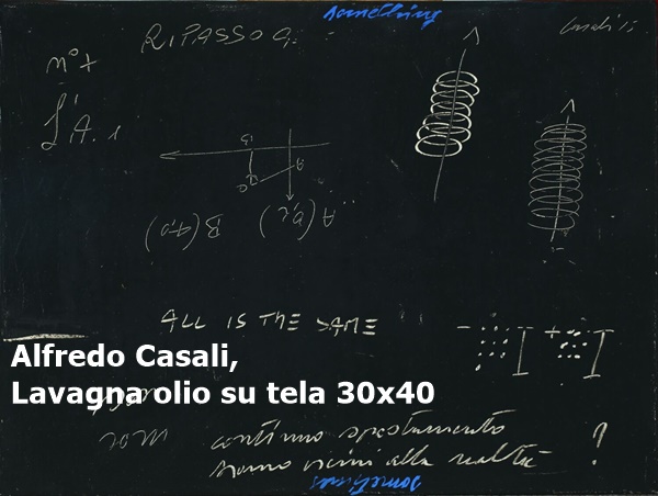 Alfredo Casali, Lavagna_olio su tela_30x40
