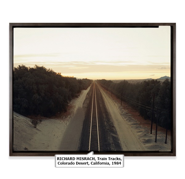 RICHARD MISRACH, Train Tracks, Colorado Desert, California, 1984
