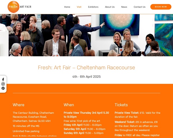 click to enlarge- double click to reduce 42 galleries at FRESH ART FAIR - 2025 Cheltenham , UNITED KINGDOM - 4th - 6th April 2025 @FreshArtFair
