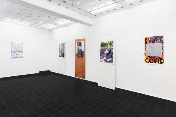 click to enlarge- double click to reduce Bernadette Corporation, Installation view