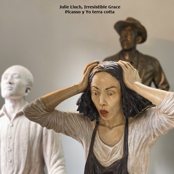 click to enlarge- double click to reduce Julie Lluch, Irresistible Grace
Picasso y Yo terra cotta