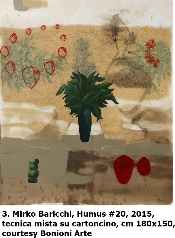 3.	Mirko Baricchi, Humus #20, 2015, tecnica mista su cartoncino, cm 180x150, courtesy Bonioni Arte