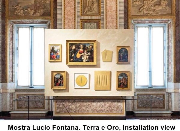Mostra Lucio Fontana. Terra e Oro, Installation view