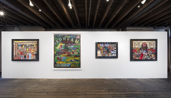 click to enlarge- double click to reduce Willie Birch,Installation view