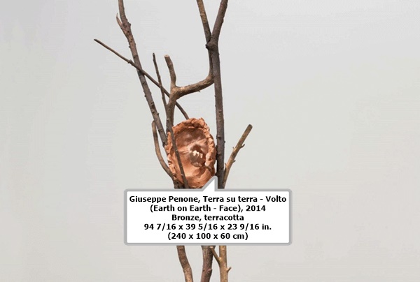 Giuseppe Penone
Terra su terra - Volto (Earth on Earth - Face), 2014
Bronze, terracotta
94 7/16 x 39 5/16 x 23 9/16 in. (240 x 100 x 60 cm)