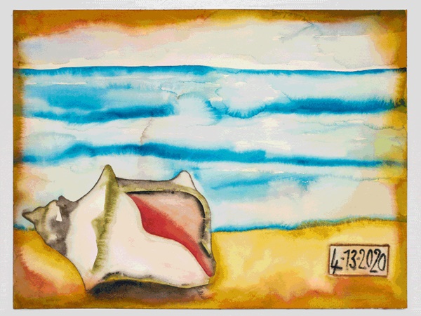 click to enlarge- double click to reduce Francesco Clemente : Beauty Without Witness, April 2020
