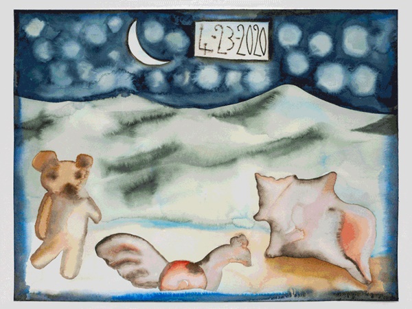 click to enlarge- double click to reduce Francesco Clemente : Beauty Without Witness, April 2020