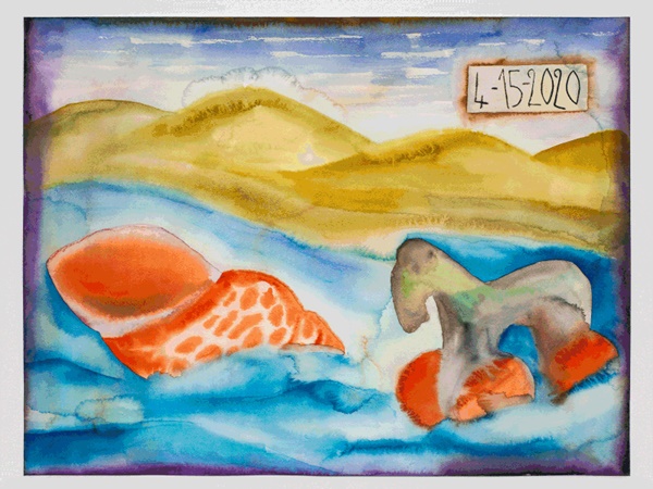 click to enlarge- double click to reduce Francesco Clemente : Beauty Without Witness, April 2020