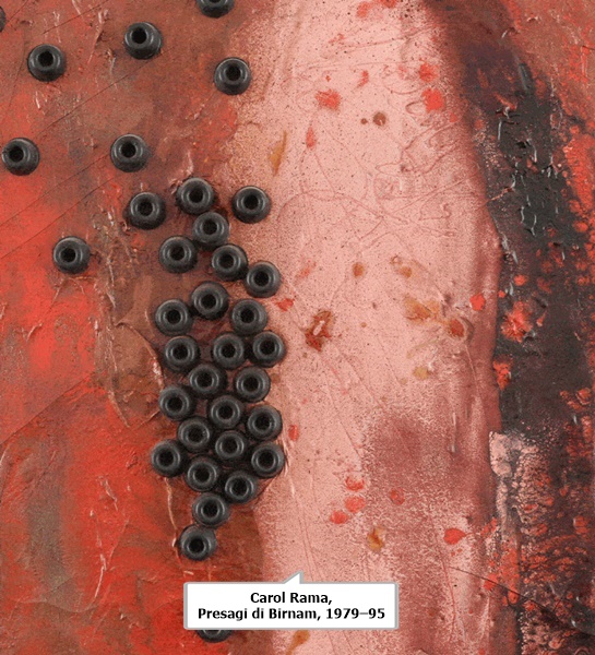 click to enlarge- double click to reduce Carol Rama, Presagi di Birnam, 1979–95