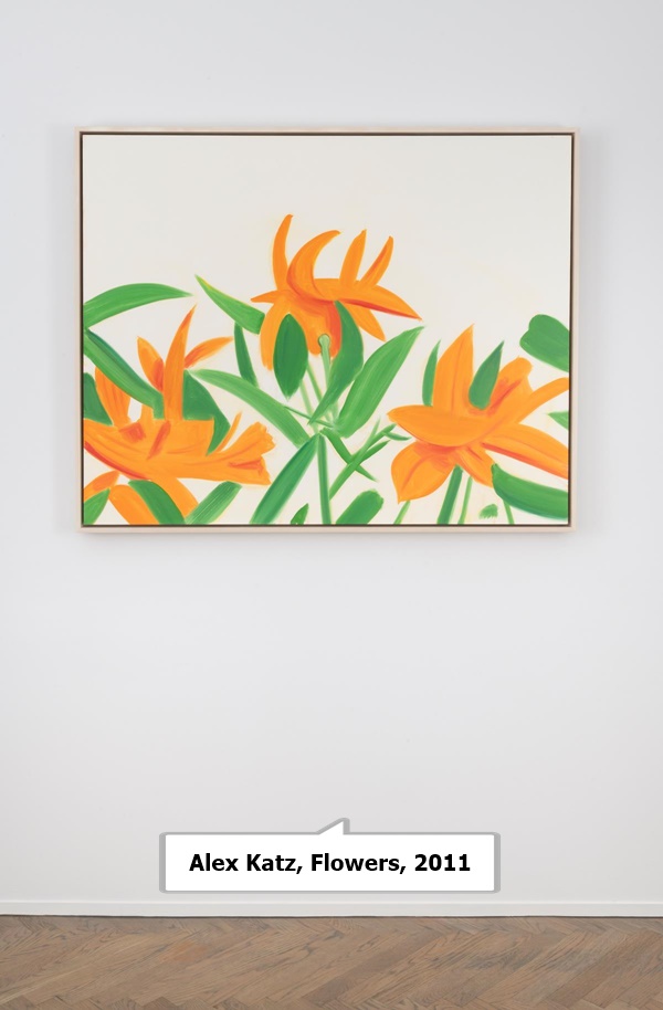 click to enlarge- double click to reduce Alex Katz, Flowers, 2011