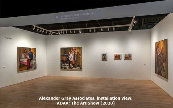 Alexander Gray Associates, installation view, ADAA: The Art Show (2020)