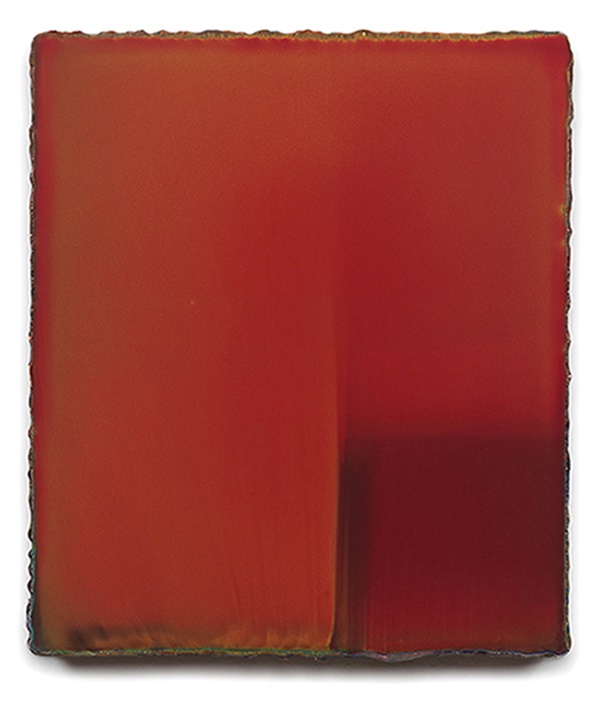 click to enlarge- double click to reduce Markus Amm
Untitled, 2020
Oil on gesso on canvas on board, 35 x 30 cm