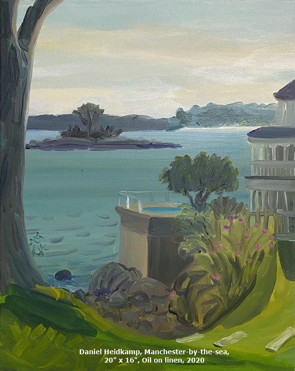 click to enlarge- double click to reduce Daniel Heidkamp, Manchester-by-the-sea, 20 x 16, Oil on linen, 2020