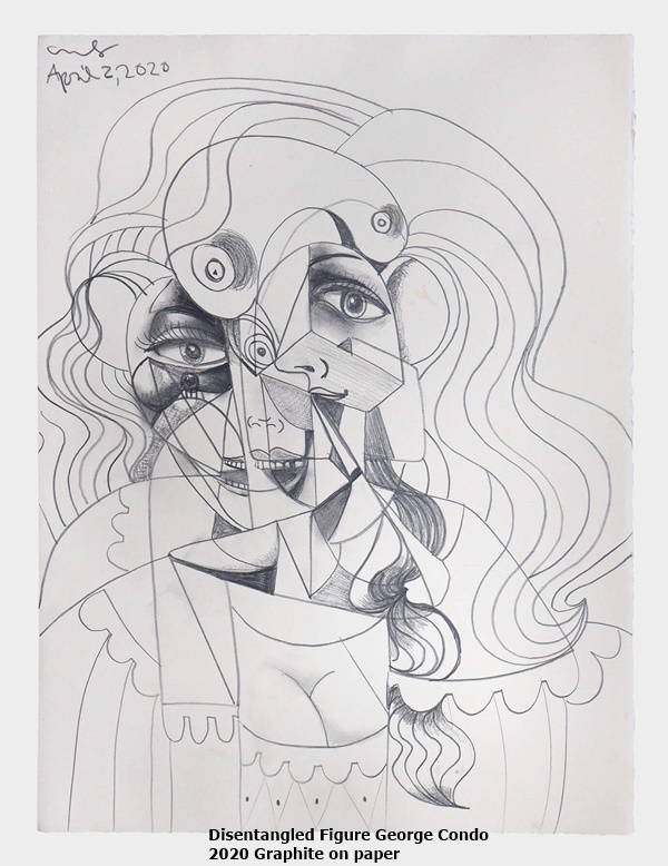 click to enlarge- double click to reduce Disentangled Figure George Condo 2020