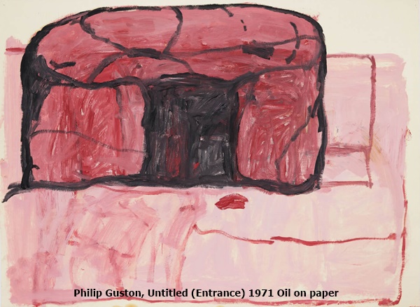 click to enlarge- double click to reduce Untitled (Entrance)
Philip Guston
1971
Oil on paper