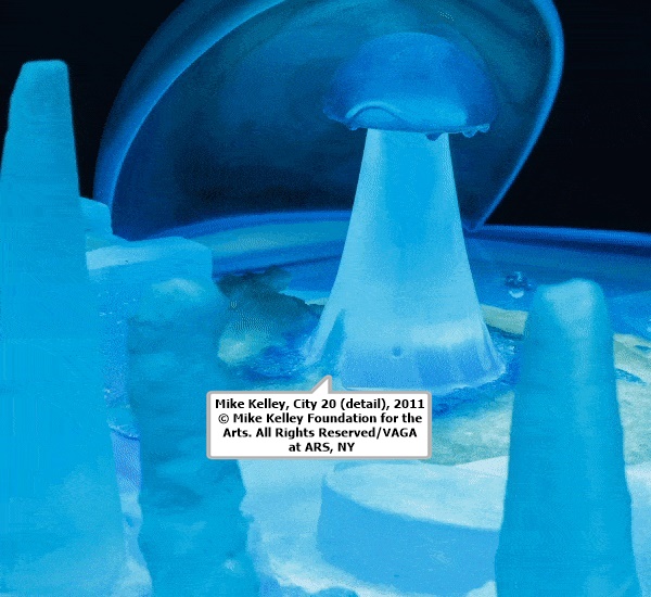 click to enlarge- double click to reduce Mike Kelley, City 20 (detail), 2011© Mike Kelley Foundation for the Arts. All Rights Reserved/VAGA at ARS, NY