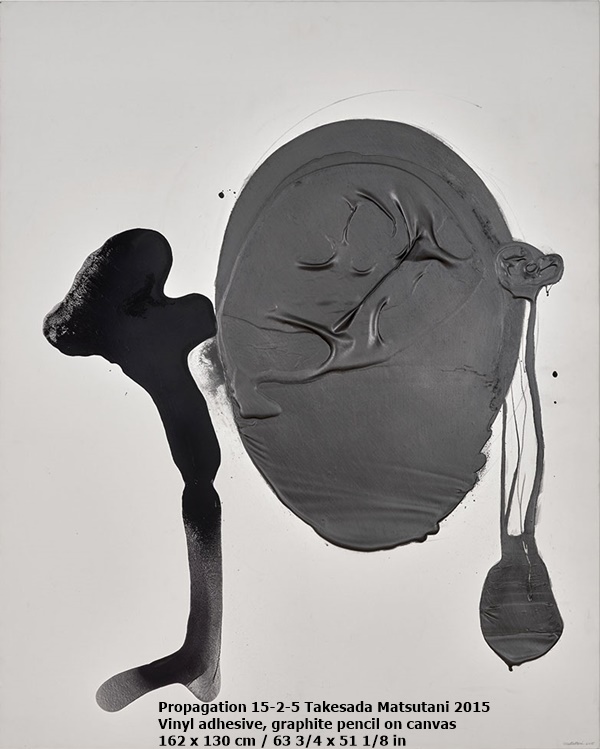 click to enlarge- double click to reduce Propagation 15-2-5
Takesada Matsutani
2015
Vinyl adhesive, graphite pencil on canvas
162 x 130 cm / 63 3/4 x 51 1/8 in