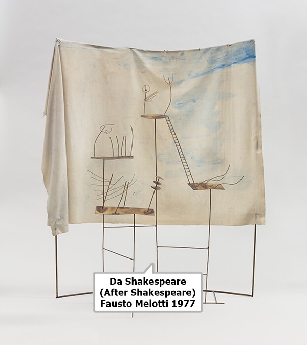 click to enlarge- double click to reduce Da Shakespeare (After Shakespeare)
Fausto Melotti
1977
