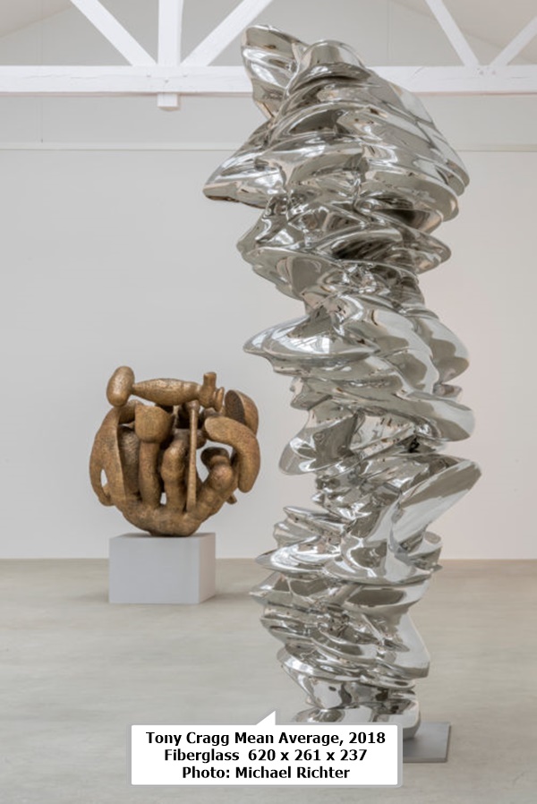 click to enlarge- double click to reduce Tony Cragg Mean Average, 2018 Fiberglass 620 x 261 x 237 Photo: Michael Richter
