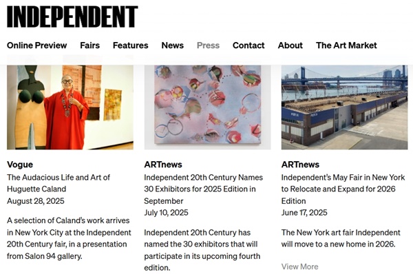 Independent 20th Century 2025, New York NY U.S.A. - September 4 > 7, 2025 @Independent_hq