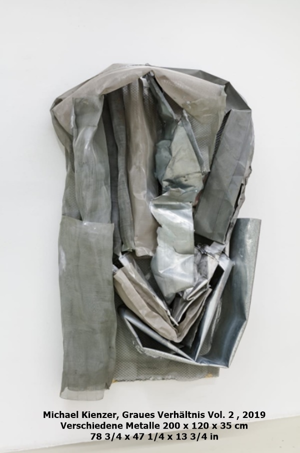 Michael Kienzer
Graues Verhältnis Vol. 2 , 2019
Verschiedene Metalle 
200 x 120 x 35 cm
78 3/4 x 47 1/4 x 13 3/4 in