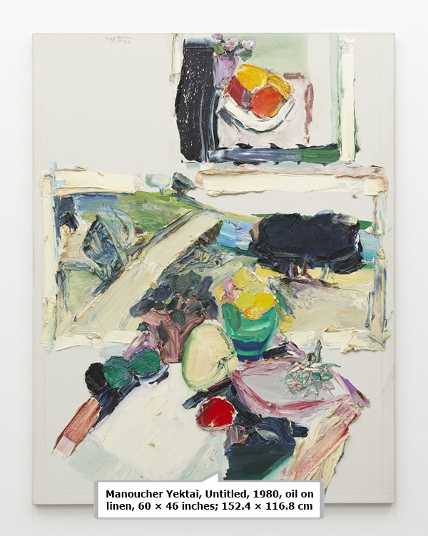 Manoucher Yektai, Untitled, 1980, oil on linen, 60 × 46 inches; 152.4 × 116.8 cm