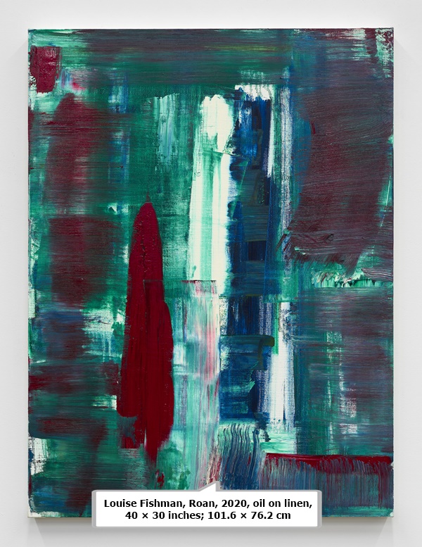 Louise Fishman, Roan, 2020, oil on linen, 40 × 30 inches; 101.6 × 76.2 cm