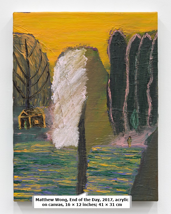 Matthew Wong, End of the Day, 2017, acrylic on canvas, 16 × 12 inches; 41 × 31 cm