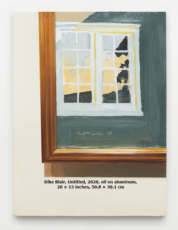 Dike Blair, Untitled, 2020, oil on aluminum, 20 × 15 inches, 50.8 × 30.1 cm