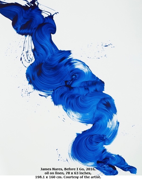 click to enlarge- double click to reduce James Nares, Before I Go, 2016, oil on linen, 78 x 63 inches, 198.1 x 160 cm. Courtesy of the artist.