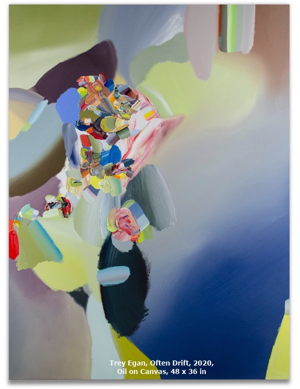 Trey Egan, Often Drift, 2020, Oil on Canvas, 48 x 36 in

