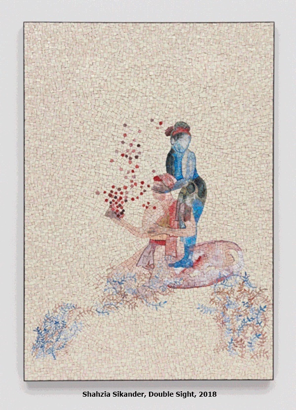click to enlarge- double click to reduce Shahzia Sikander, Double Sight, 2018